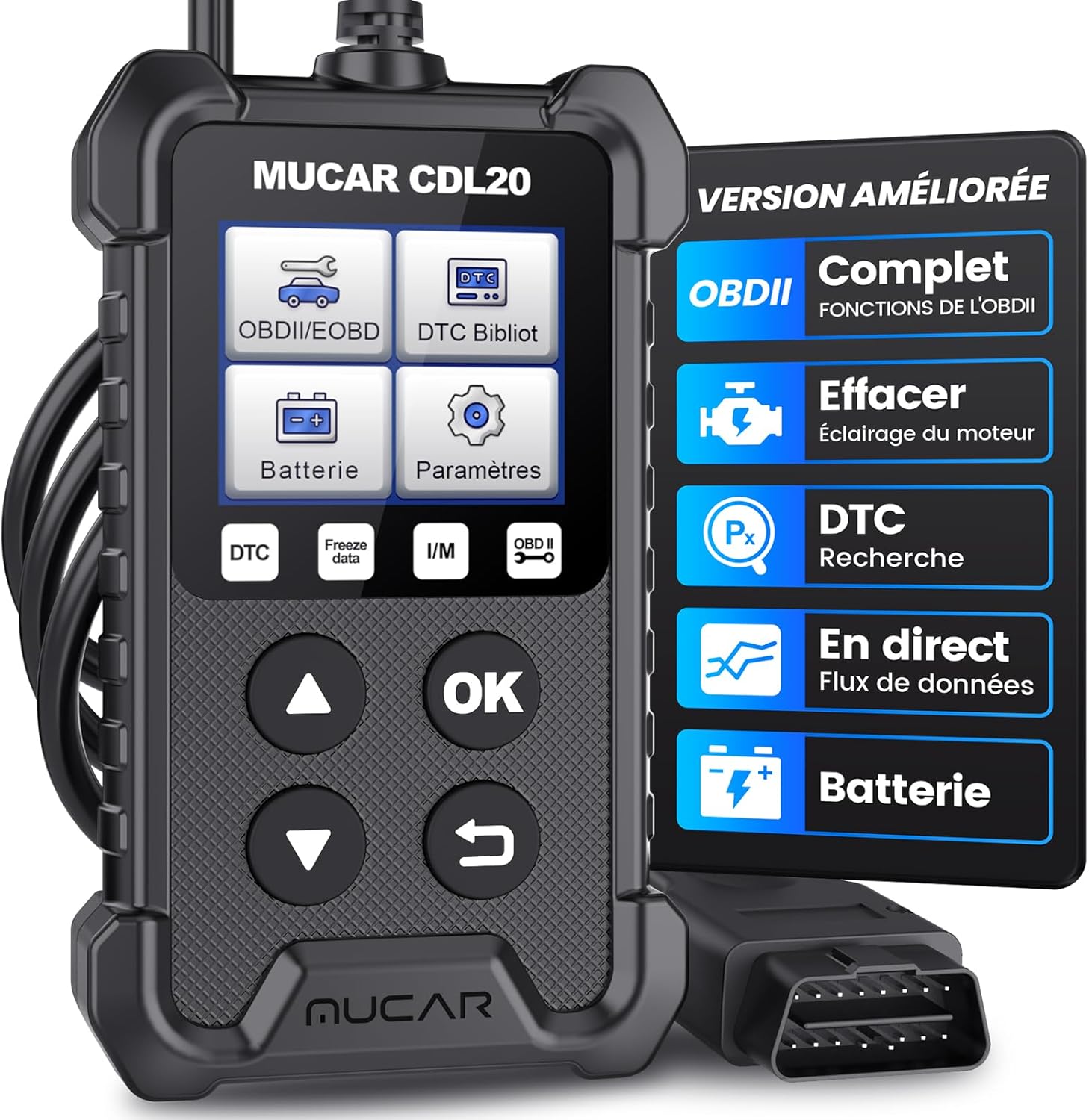 Mucar CDL20 OBD2 Valise Diagnostic Auto