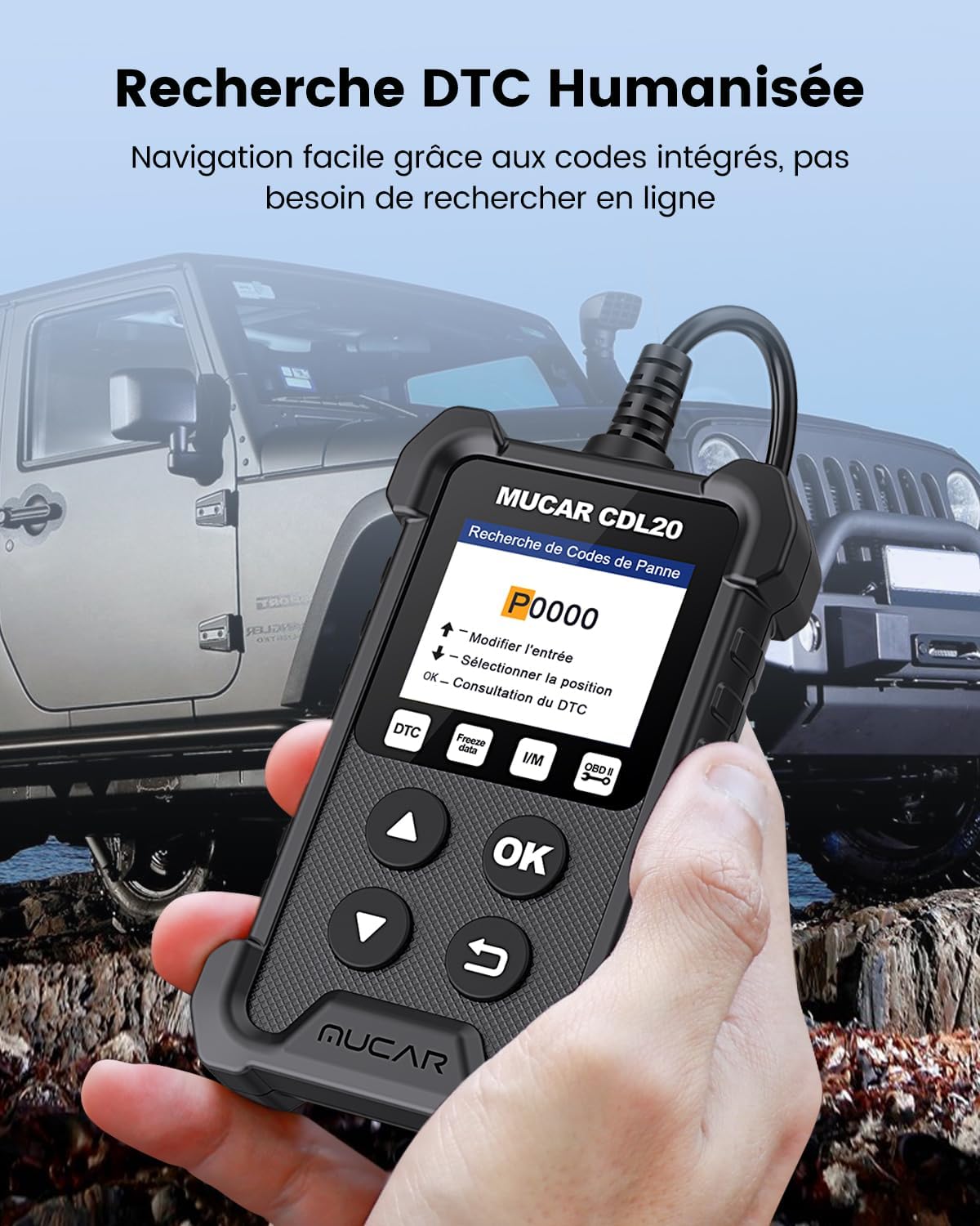 Mucar CDL20 OBD2 Valise Diagnostic Auto